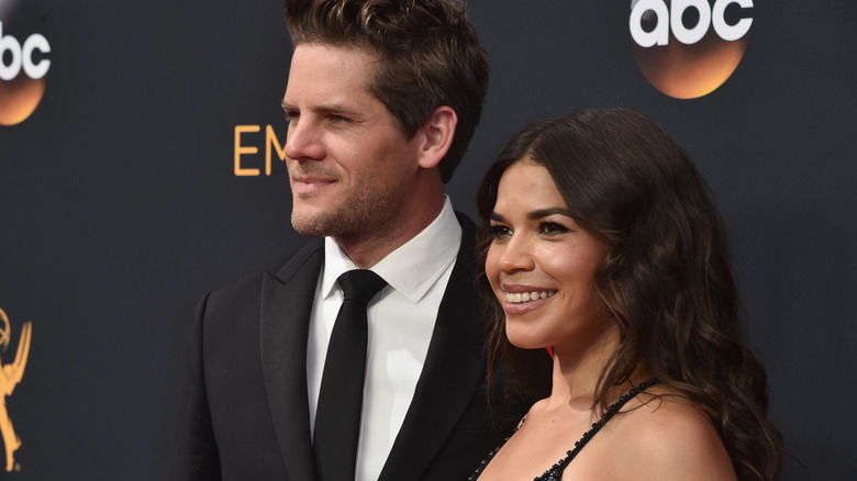 Ryan Piers Williams and America Ferrera smiling