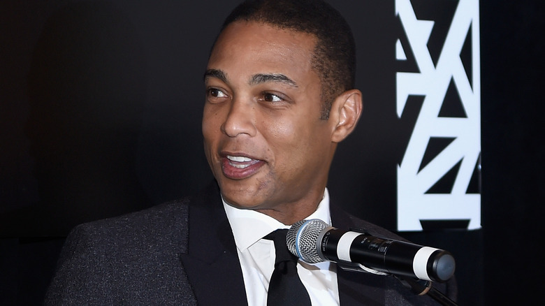 Don Lemon speaking into microphone