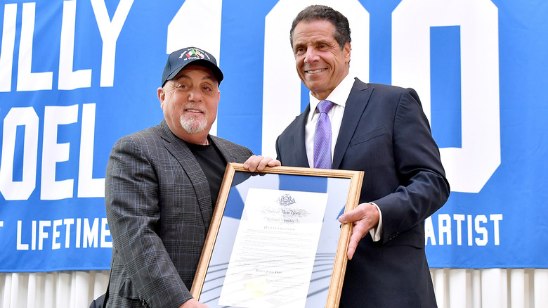 Billy Joel being honored by governor. 