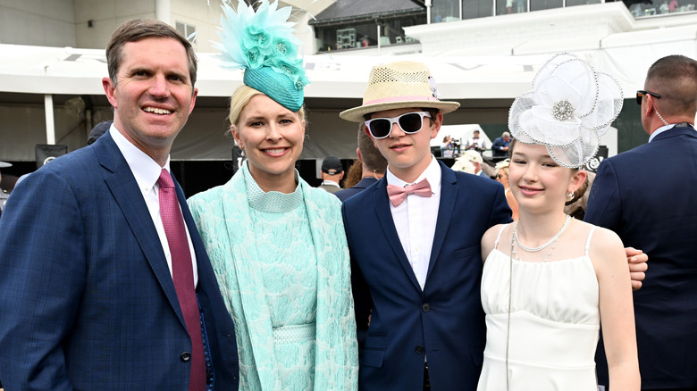 The Beshear family at the Kentucky Derby