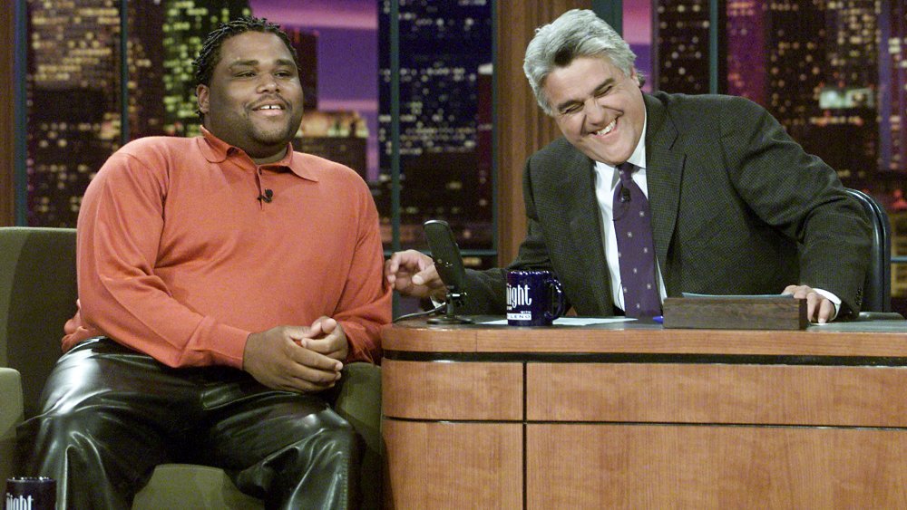 Anthony Anderson with Jay Leno