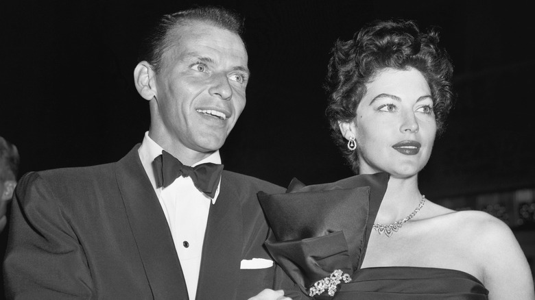 Ava Gardner and Frank Sinatra posing 