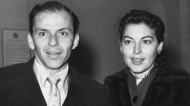 Ava Gardner and Frank Sinatra smiling 