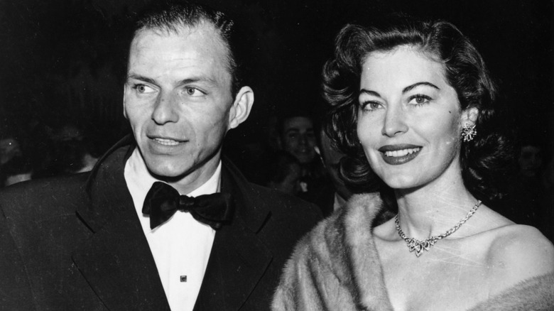 Ava Gardner and Frank Sinatra smiling 