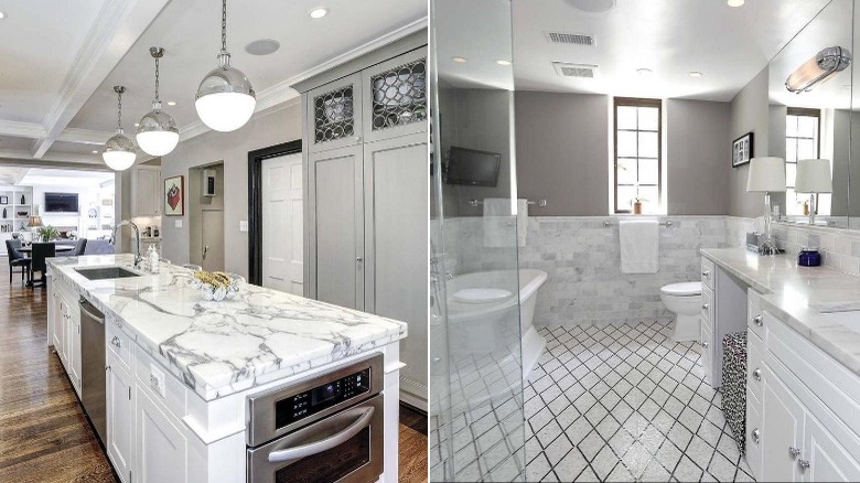 updated kitchen and bathroom in Barack and Michelle Obama's home