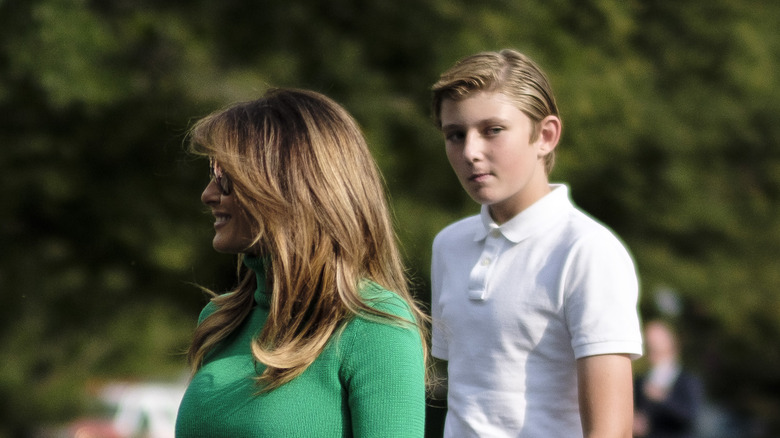 Melania and Barron Trump