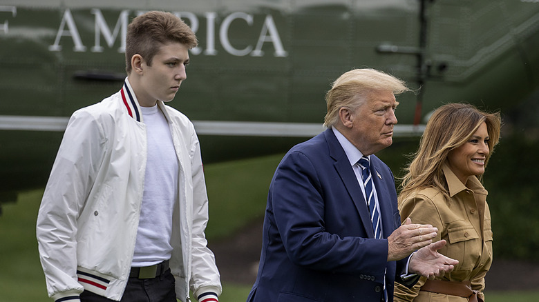 Barron Trump bomber jacket