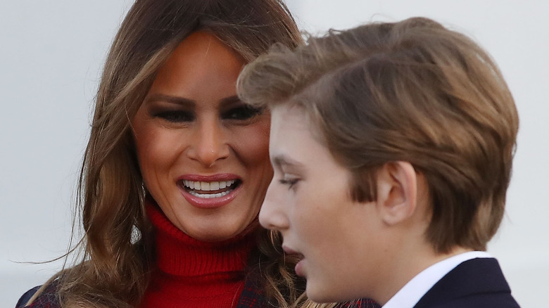 Melania and Barron Trump