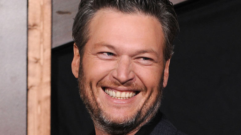 Blake Shelton at press event 