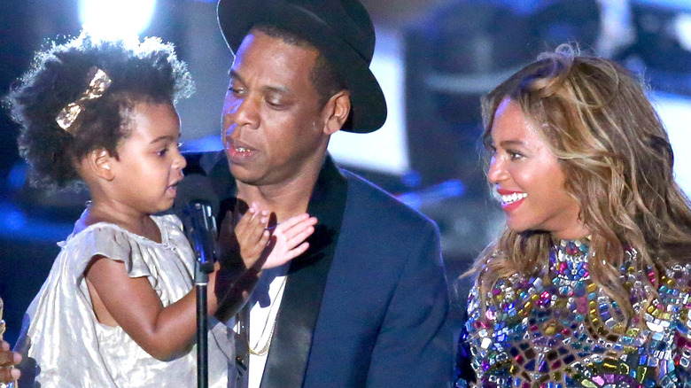 Blue Ivy, Jay-Z and Beyoncé