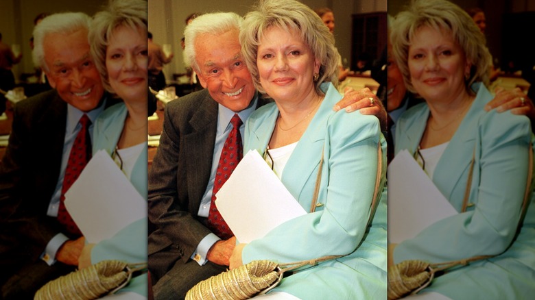 Bob Barker and Nancy Burnet sitting close