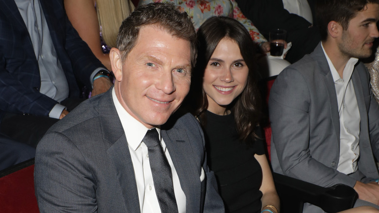 Sophie Flay attending an event with Bobby Flay