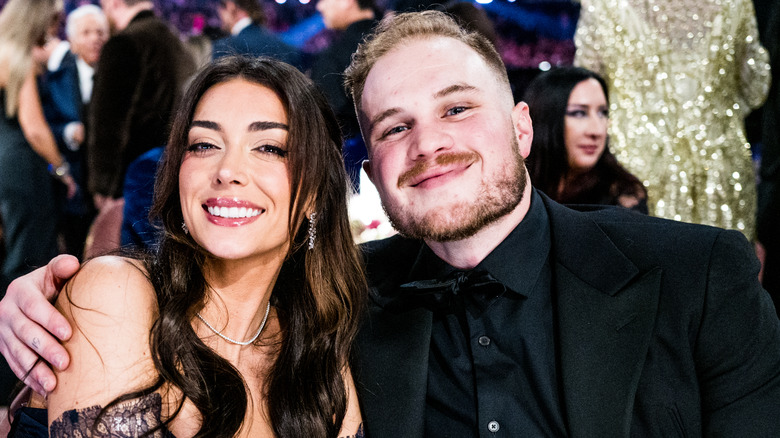 Zach Bryan and Brianna Chickenfry LaPaglia at the Grammys