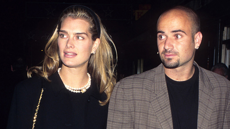 Brooke Shields and Andre Agassi