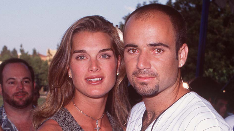 Brooke Shields and Andre Agassi