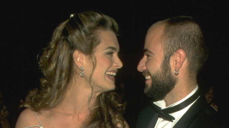 Brooke Shields and Andre Agassi