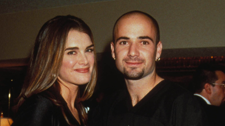 Brooke Shields and Andre Agassi