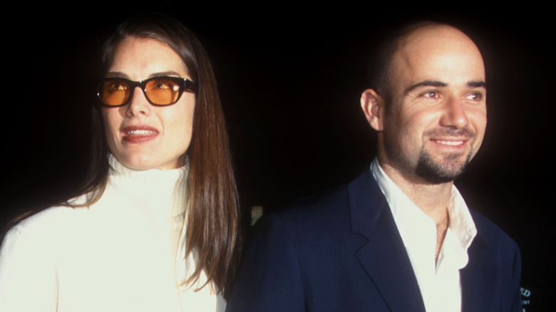 Brooke Shields and Andre Agassi