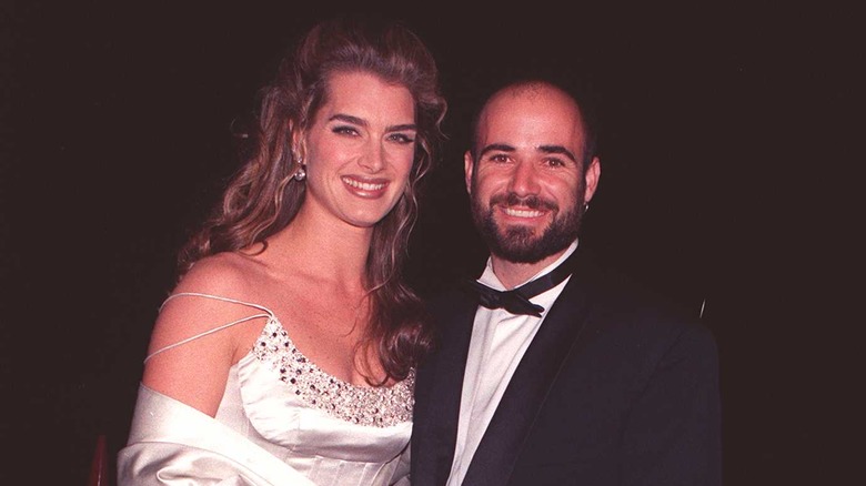 Brooke Shields and Andre Agassi