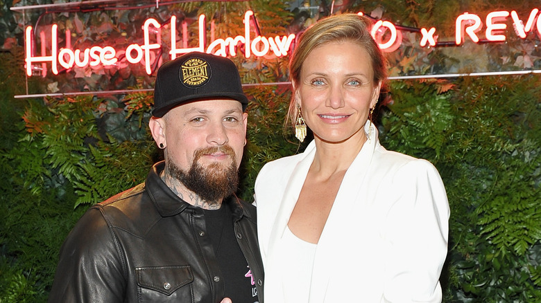 Benji Madden, Cameron Diaz smiling