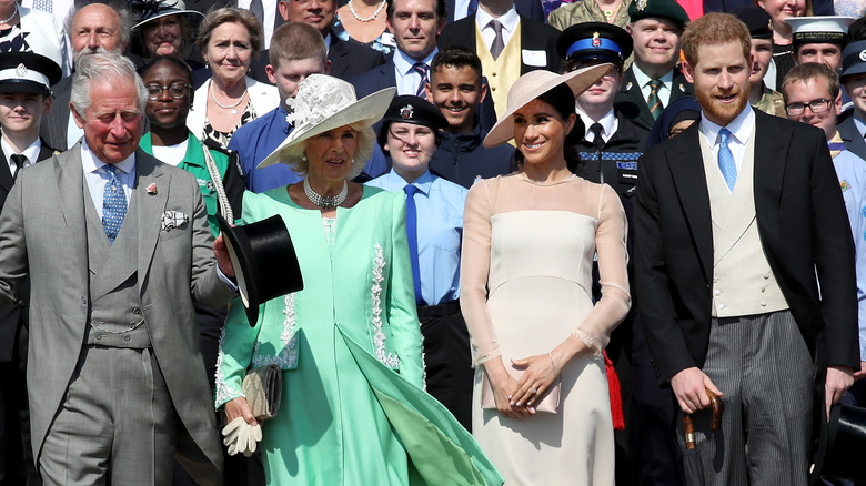 King Charles, Camilla, Meghan and Harry