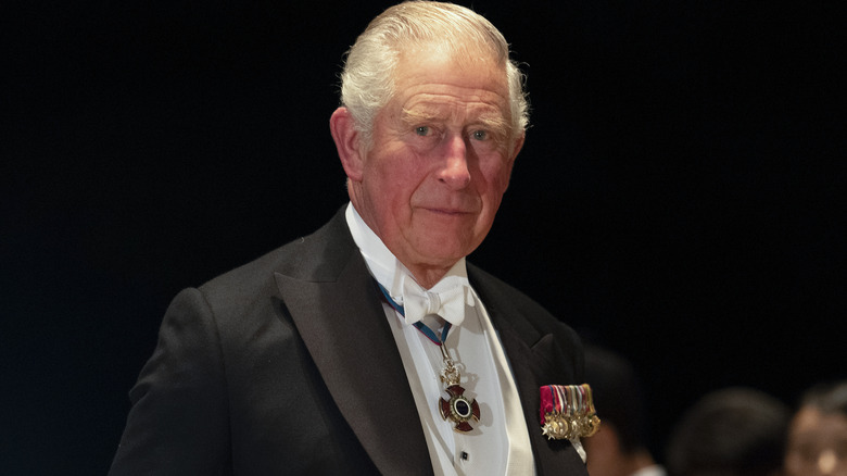 King Charles III with military decorations