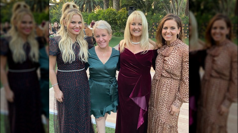 Candace Cameron Bure with her mom and sisters