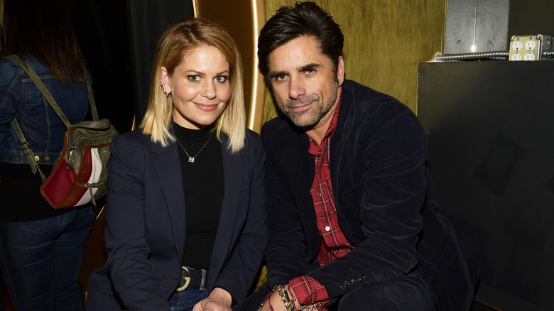 John Stamos and Candace Cameron Bure smiling