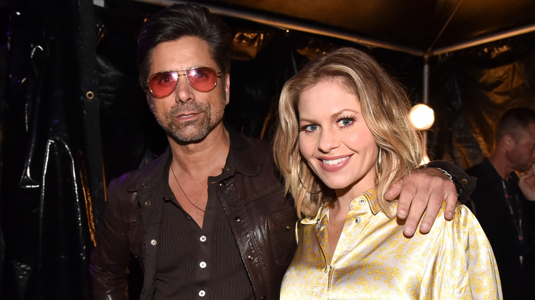 John Stamos ad Candace Cameron Bure posing together