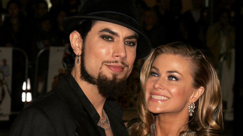 Carmen Electra and Dave Navarro on the red carpet.