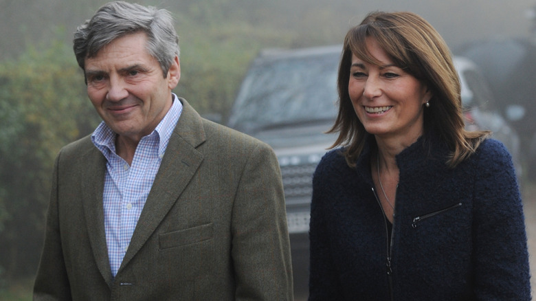 Michael and Carole Middleton smiling