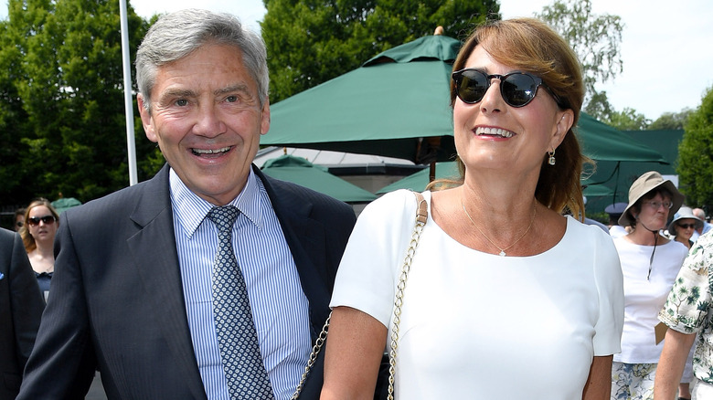 Michael and Carole Middleton smiling