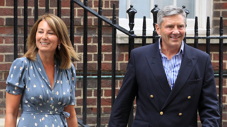 Michael and Carole Middleton smiling