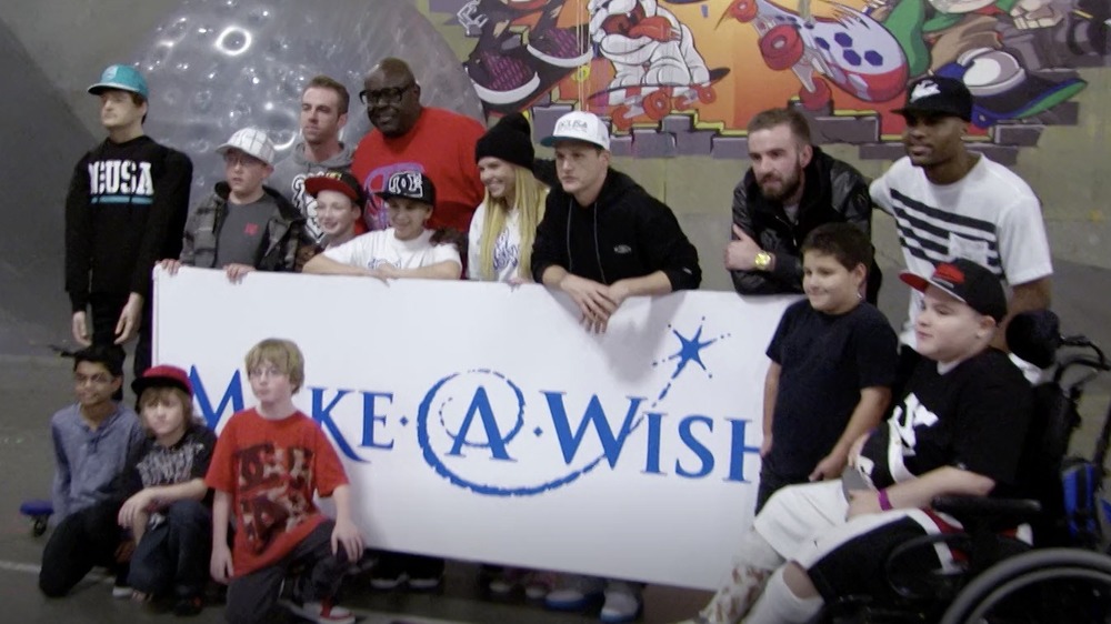 Chanel West Coast and Rob Dyrdek working with Make-A-Wish