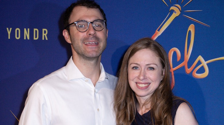 Marc Mezvinsky and Chelsea Clinton at event