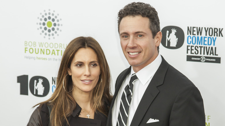 Cristina Greeven Cuomo and Chris Cuomo posing