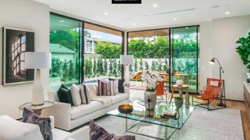 The living room in John Legend and Chrissy Teigen's West Hollywood home