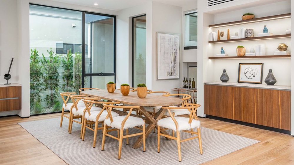 A dining area in John Legend and Chrissy Teigen's West Hollywood home