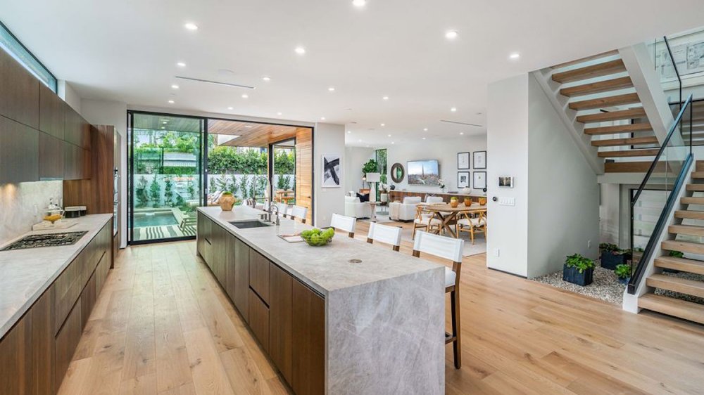 The kitchen in John Legend and Chrissy Teigen's West Hollywood home