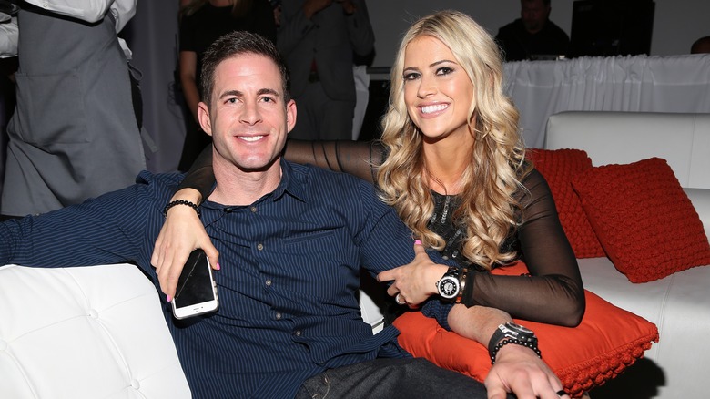 Tarek El Moussa and Christina Haack sitting together