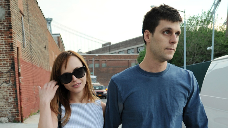 Christina Ricci and James Herdegen walking together