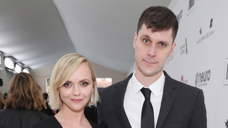 Christina Ricci and James Heerdegen pose on the red carpet together