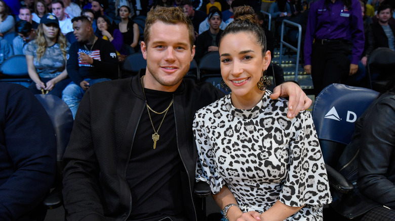 Colton Underwood and Aly Raisman seen at event together 