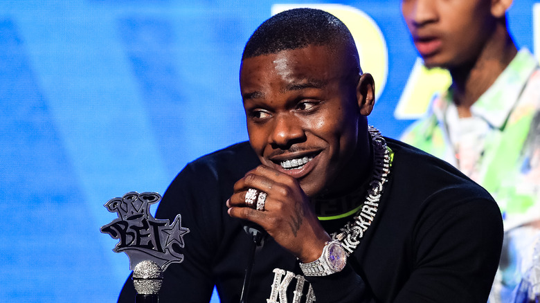 DaBaby speaks onstage