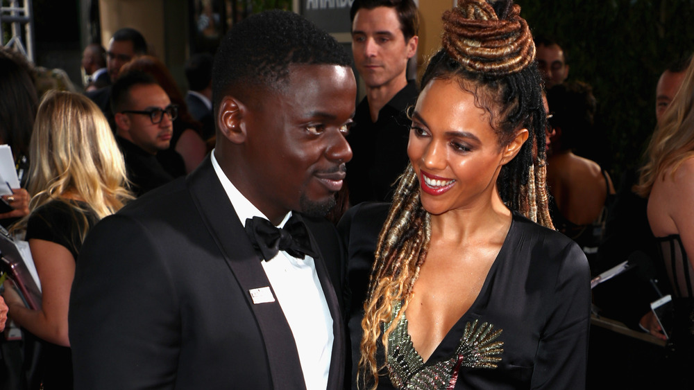 Daniel Kaluuya and Amandla Crichlow at the Golden Globes