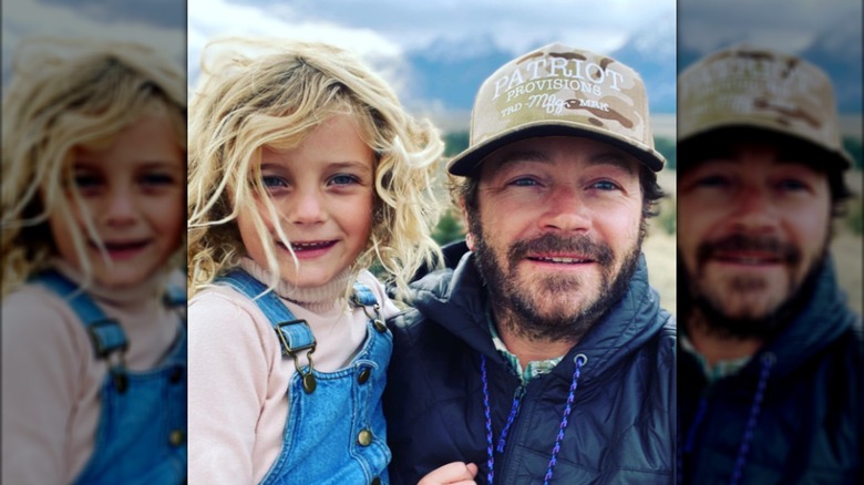 Danny Masterson holding his daughter