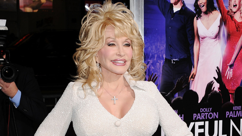 Dolly Parton on red carpet