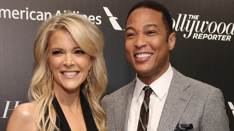 Megyn Kelly and Don Lemon posing