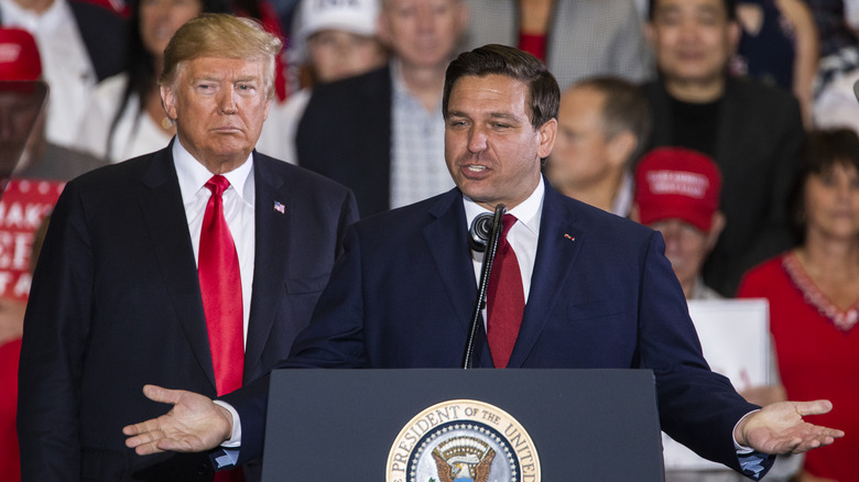 Donald Trump supports Ron DeSantis