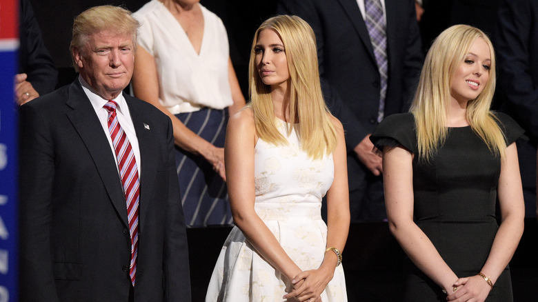 Donald, Ivanka, and Tiffany Trump